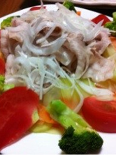 柔らか〜いお肉の冷しゃぶサラダ-レシピのメイン写真