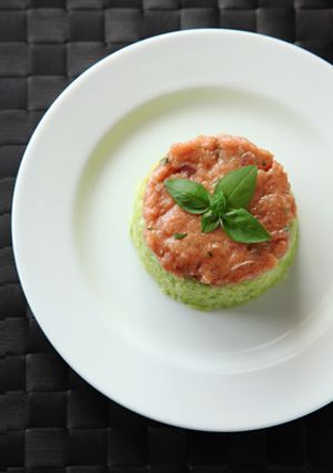 マグロたたきとアボカドライスのポキ風-レシピのメイン写真