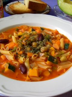 ペンネと野菜のトマトスープ-レシピのメイン写真