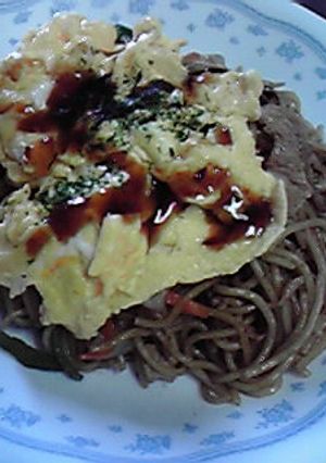 ふわたまのっけ焼きそば-レシピのメイン写真
