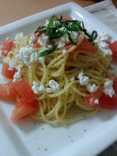 トマト&カッテージチーズの冷製パスタ-レシピのメイン写真