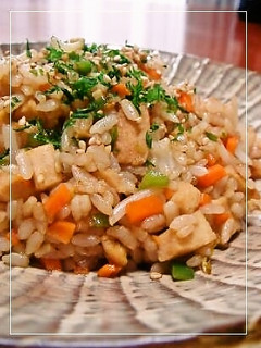 高野豆腐ともやしのソース炒飯-レシピのメイン写真