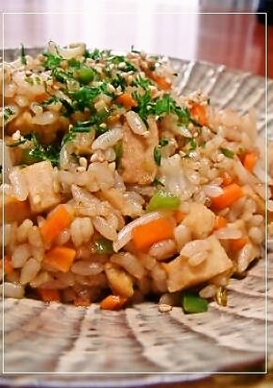 高野豆腐ともやしのソース炒飯-レシピのメイン写真