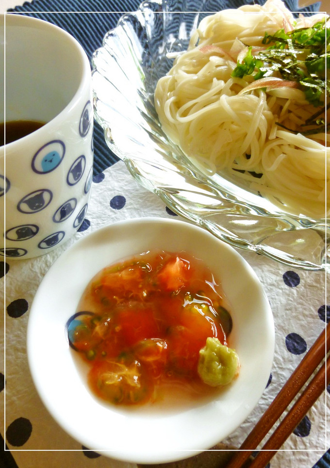 プチエコ　～トマトの種でさっぱり麺つゆ　-レシピのメイン写真