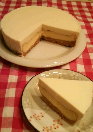 レア＆ベイクド★二層のチーズケーキ-レシピのメイン写真