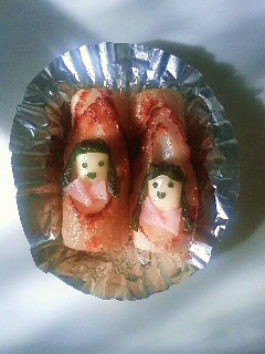 お弁当に!竹輪を切ったらかぐや姫が☆-レシピのメイン写真
