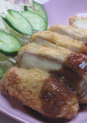 ダイエット！高野豆腐でヘルシーとんかつ-レシピのメイン写真