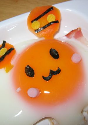 《デコ飯》簡単！うーたんの目玉焼き-レシピのメイン写真