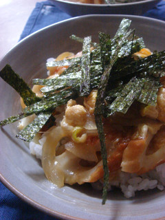 コクうま♡竹輪と天かす丼-レシピのメイン写真