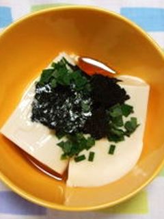 シンプル冷奴(ごま油&塩)-レシピのメイン写真