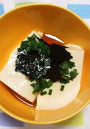シンプル冷奴（ごま油＆塩）-レシピのメイン写真