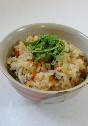 干し椎茸の炊き込みご飯✿味噌バター味-レシピのメイン写真