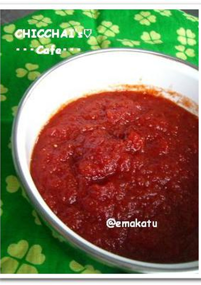 完熟♡自家製トマトケチャップ-レシピのメイン写真