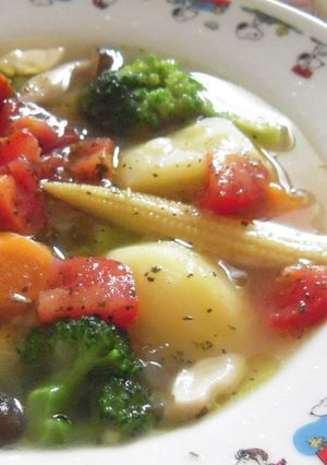 ❀彩り野菜のスープ**-レシピのメイン写真