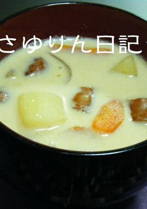 濃厚でまろやか～★味噌入り豆乳スープ-レシピのメイン写真