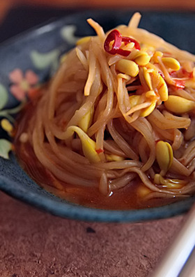 豆もやしとえのきのピリ辛炒め-レシピのメイン写真