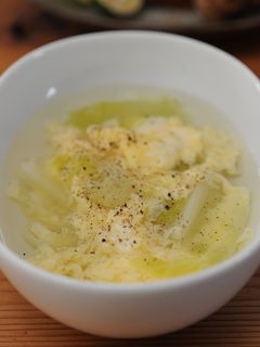 レタスと卵の簡単さっぱりスープ-レシピのメイン写真