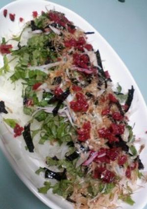 新陳代謝UP!スライス玉ねぎの梅しそのせ-レシピのメイン写真