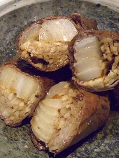 新生姜と玉ねぎの牛肉巻き(すき焼き風)-レシピのメイン写真