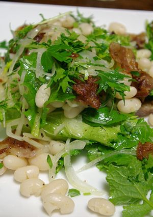 白インゲン豆と豚肉のサラダ-レシピのメイン写真