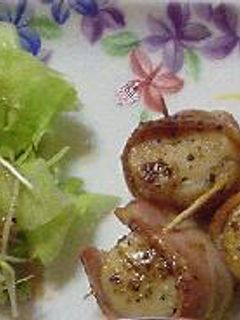 はなびし草のベーコン巻き帆立貝柱のバター焼き-レシピのメイン写真