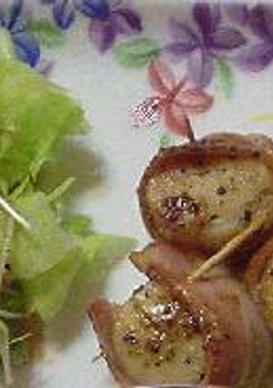 はなびし草のベーコン巻き帆立貝柱のバター焼き-レシピのメイン写真