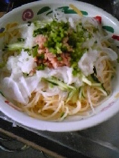 ひんやりツナマヨおろしパスタ-レシピのメイン写真