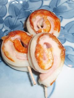 お弁当♪竹輪のクルクル巻き焼き♡-レシピのメイン写真