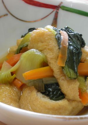 油あげとチンゲンサイの煮びたし-レシピのメイン写真