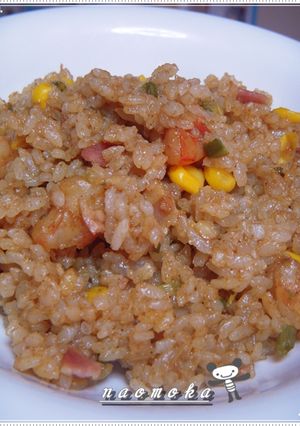 炊飯器でポン♪簡単カレーピラフ♡-レシピのメイン写真