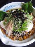 なめこチュルルン♪【薬味蕎麦】ひじき入り