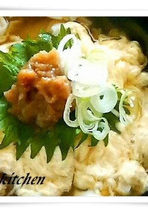 フワッと卵のさっぱり梅うどん-レシピのメイン写真