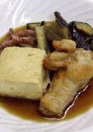 *鶏肉･豆腐・なすの揚げ煮*-レシピのメイン写真