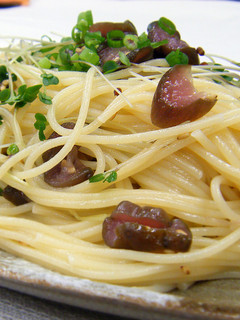 しば漬入り 冷製和風パスタ-レシピのメイン写真