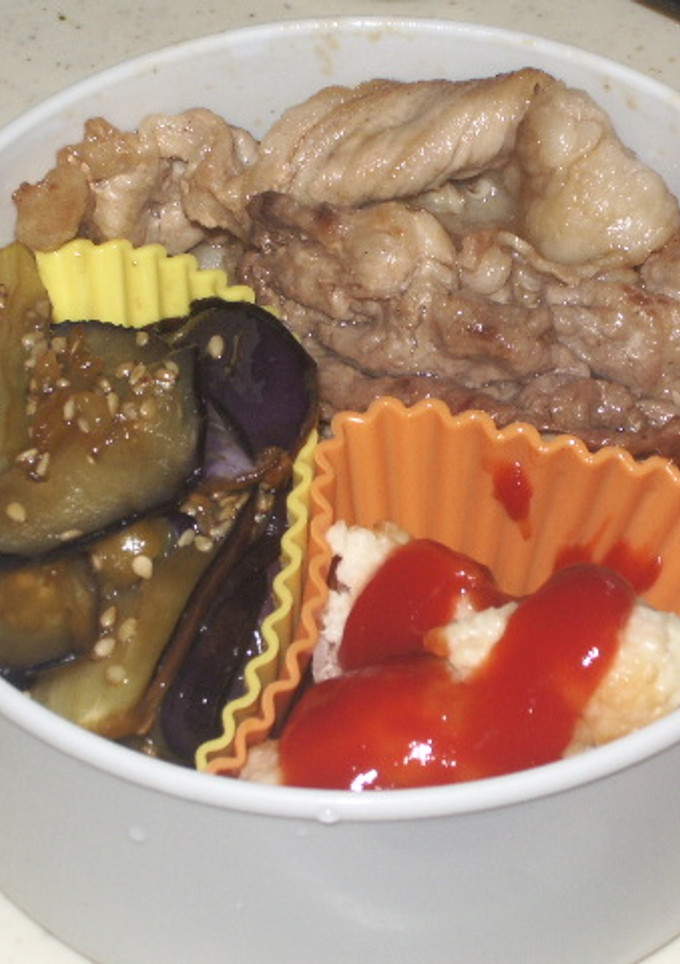 お弁当にあと１品　なすだけの甘辛炒め☆-レシピのメイン写真