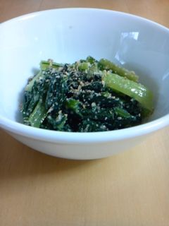 まろやか〜♪小松菜のごま味噌あえ-レシピのメイン写真