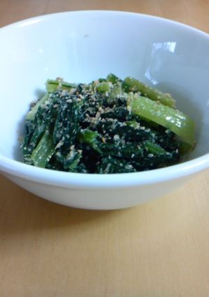 まろやか〜♪小松菜のごま味噌あえ-レシピのメイン写真
