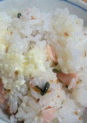 フライドオニオンとハムとチーズのまぜご飯-レシピのメイン写真