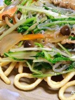 変身料理!うどん玉が「堅焼きそば」に変身-レシピのメイン写真