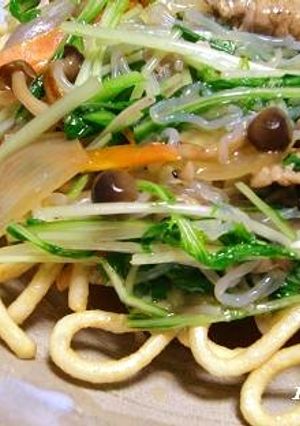 変身料理!うどん玉が「堅焼きそば」に変身-レシピのメイン写真