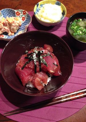 ★我が家のまぐろ漬丼★-レシピのメイン写真