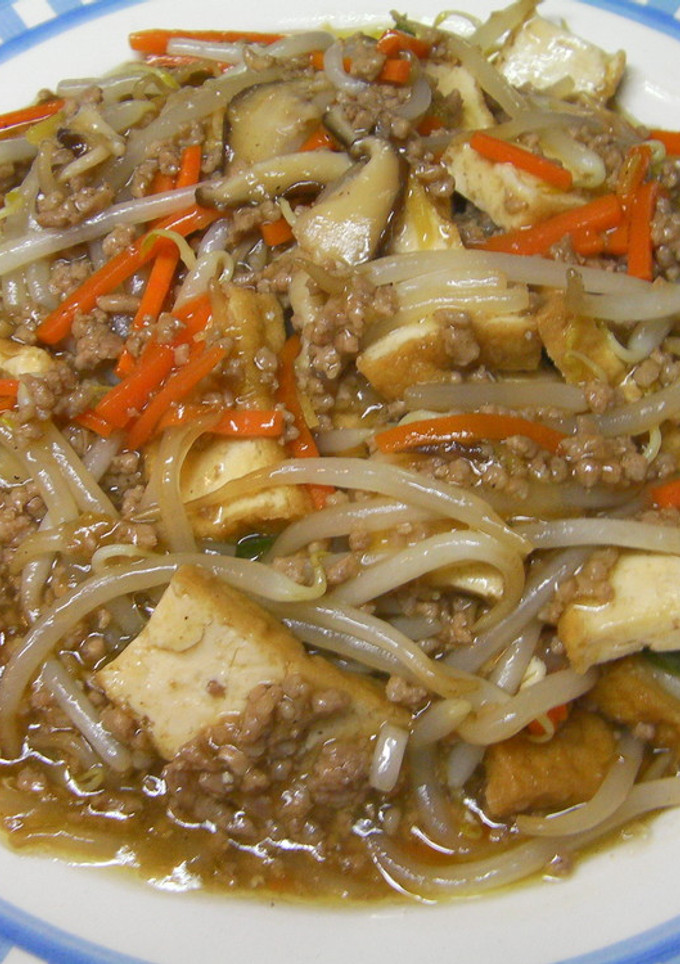 厚揚げ☆もやしひき肉あん-レシピのメイン写真