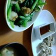 ホタテと小松菜の炒め