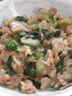 豚肉と青梗菜の炒め物-レシピのメイン写真