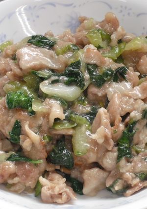 豚肉と青梗菜の炒め物-レシピのメイン写真