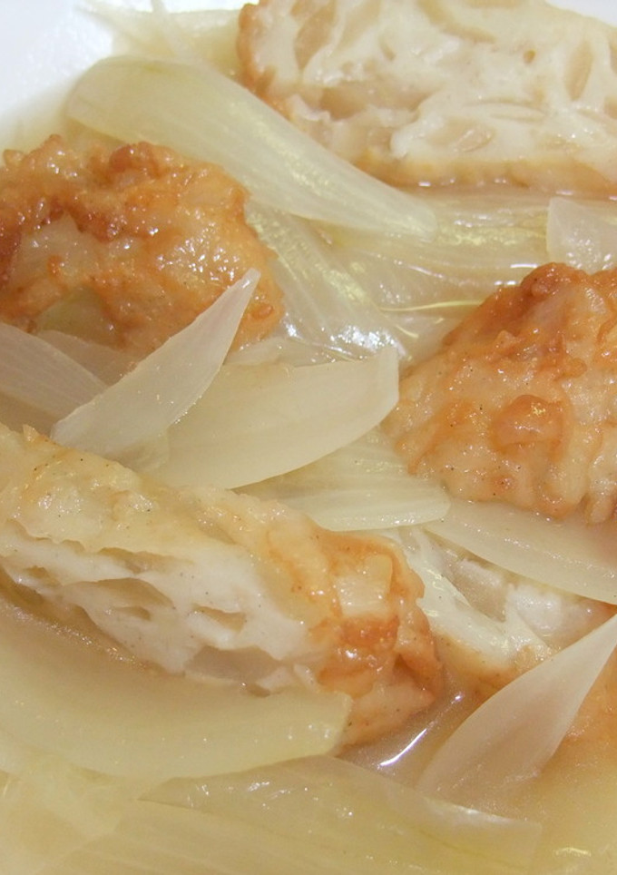 夏は冷やして☆玉ねぎ&さつま揚げの煮物-レシピのメイン写真