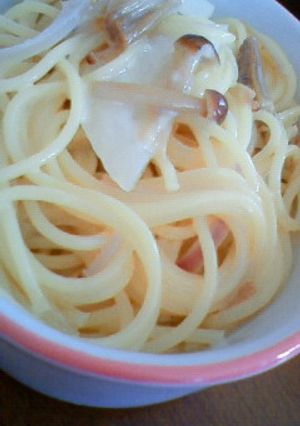 えのきと新玉のクリームパスタ-レシピのメイン写真