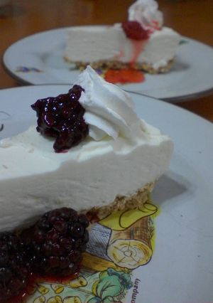 玉子使わないレアチーズケーキ-レシピのメイン写真