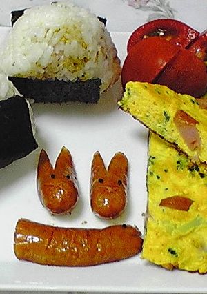 ブロッコリーとにんじんのオムレツ-レシピのメイン写真