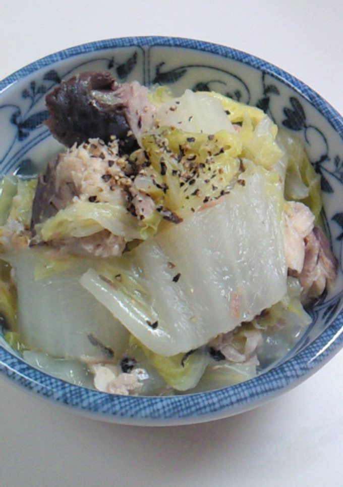 白菜とサバ缶の塩煮-レシピのメイン写真